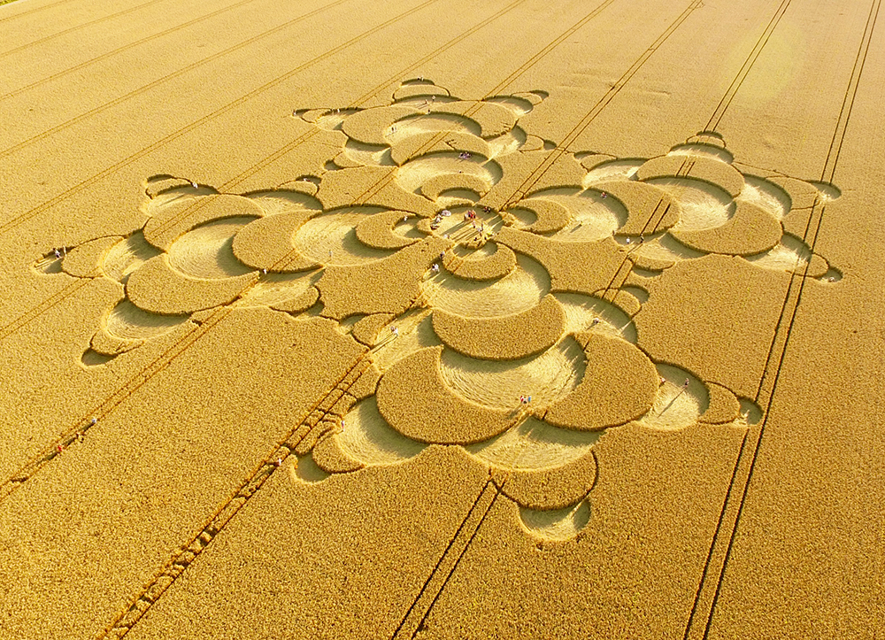 Crop Circle in golden England field
