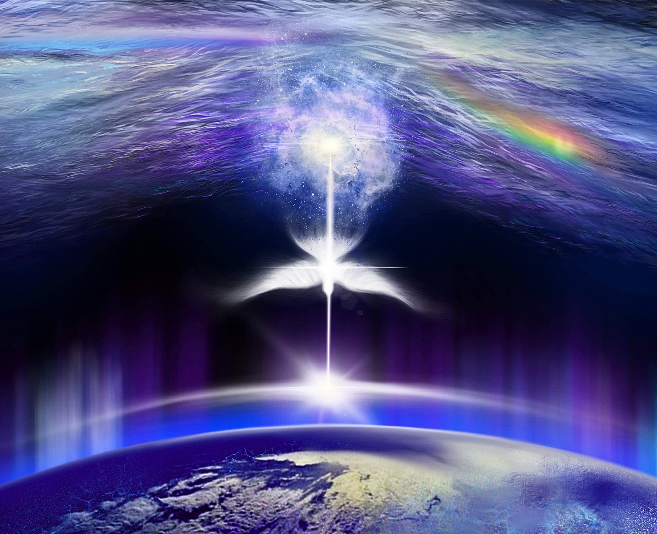 Descending Dove - full header image - by Harmony Grace